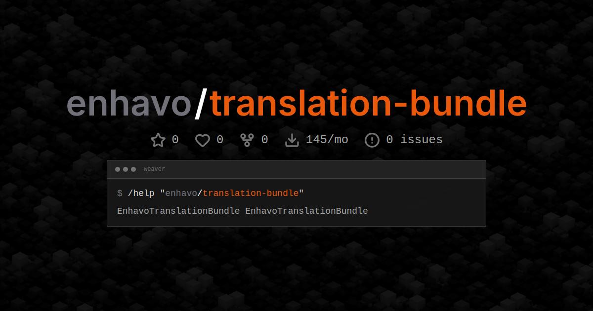 enhavo/translation-bundle