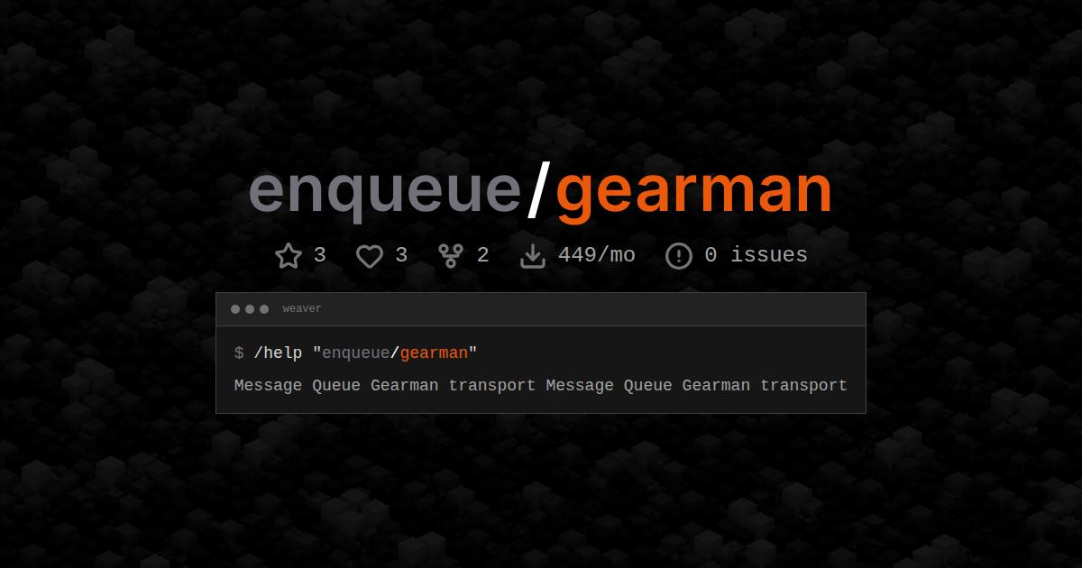 enqueue/gearman