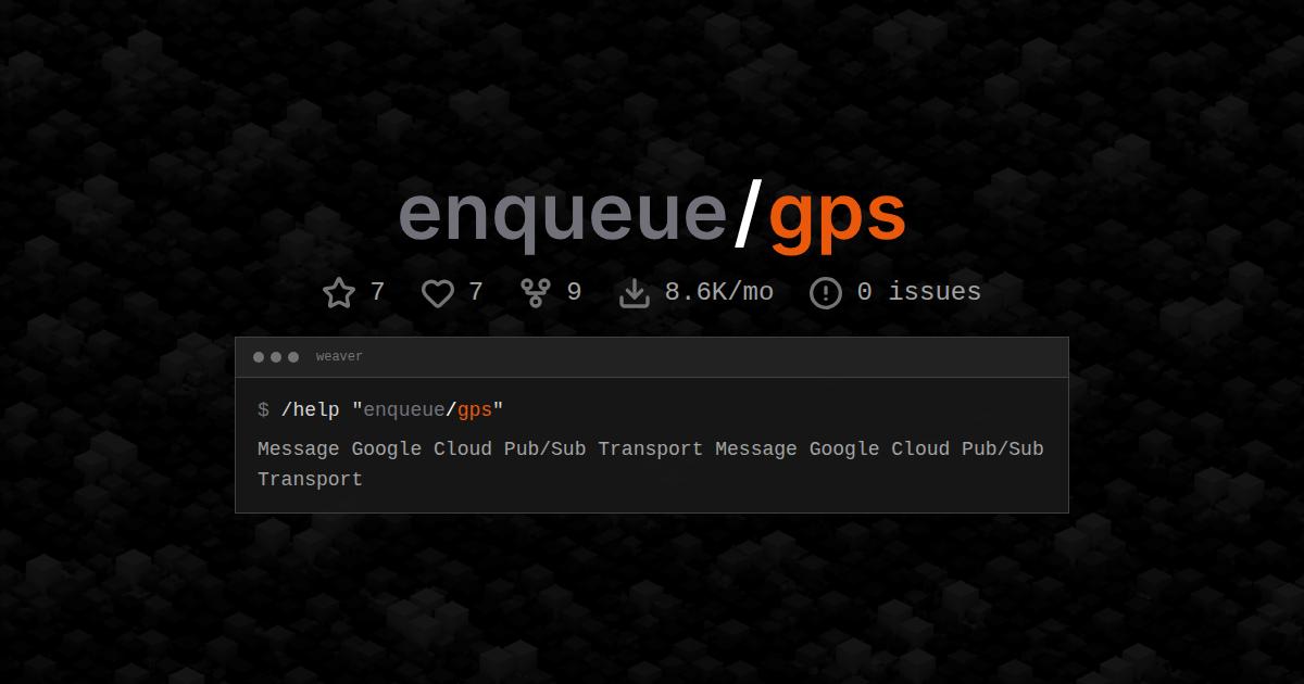 enqueue/gps