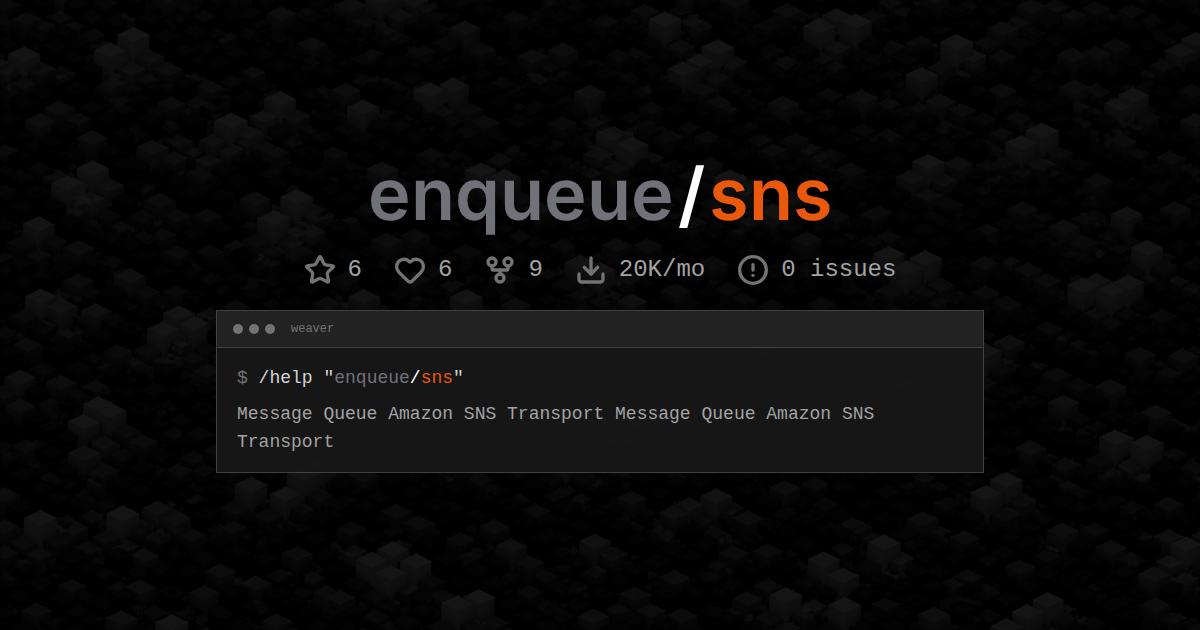 enqueue/sns