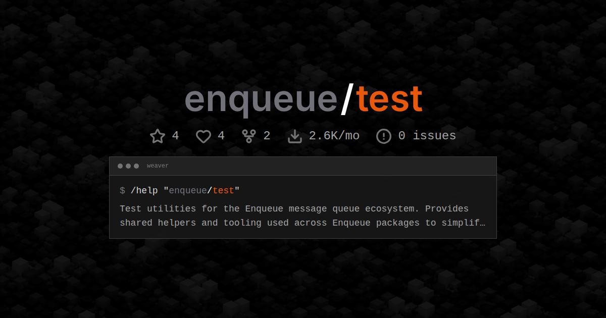 enqueue/test