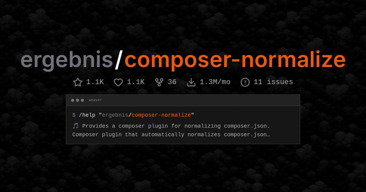 ergebnis/composer-normalize