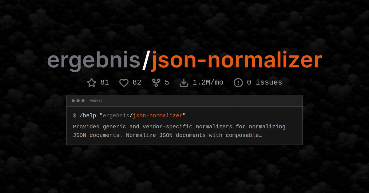 ergebnis/json-normalizer