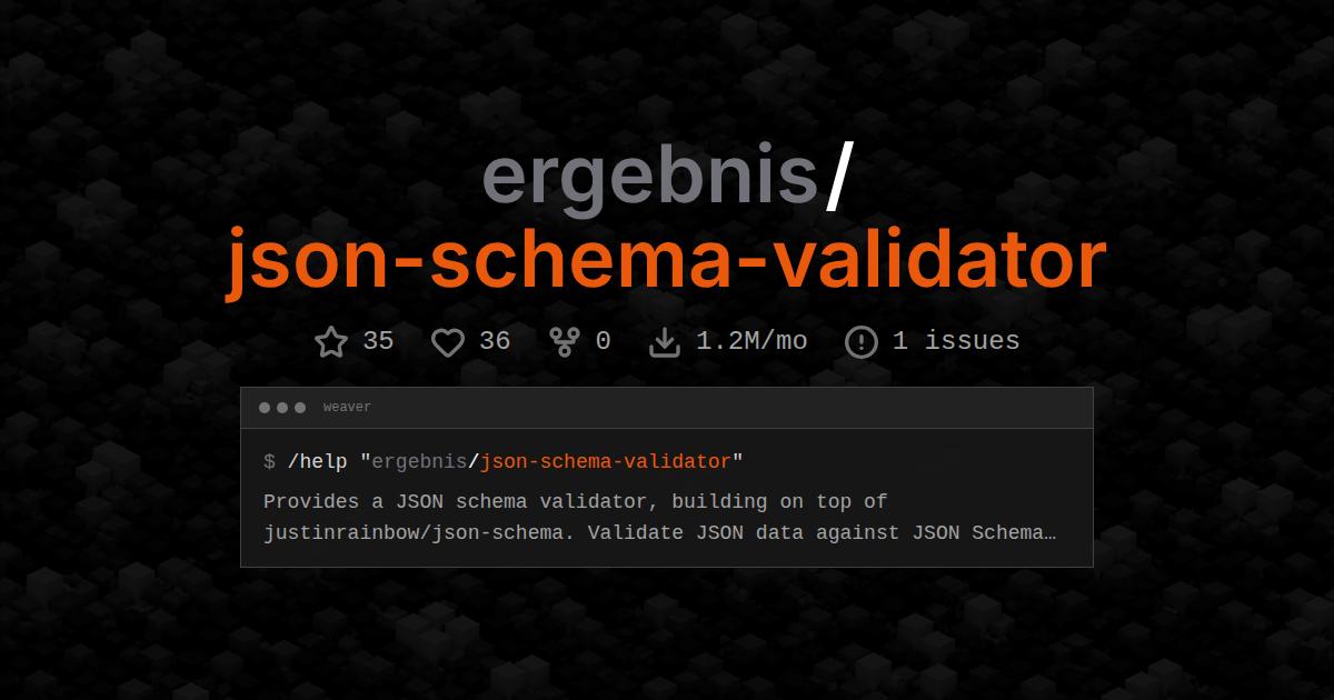 ergebnis/json-schema-validator