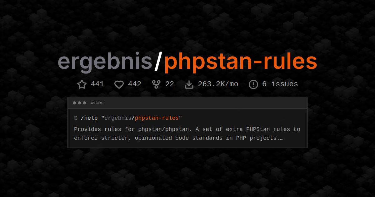 ergebnis/phpstan-rules