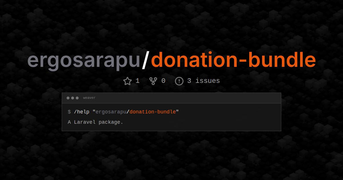 ergosarapu/donation-bundle
