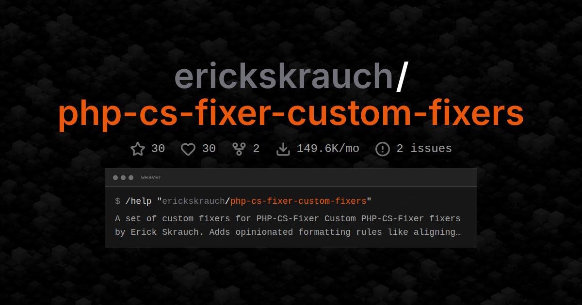 erickskrauch/php-cs-fixer-custom-fixers