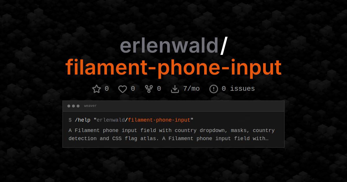 erlenwald/filament-phone-input