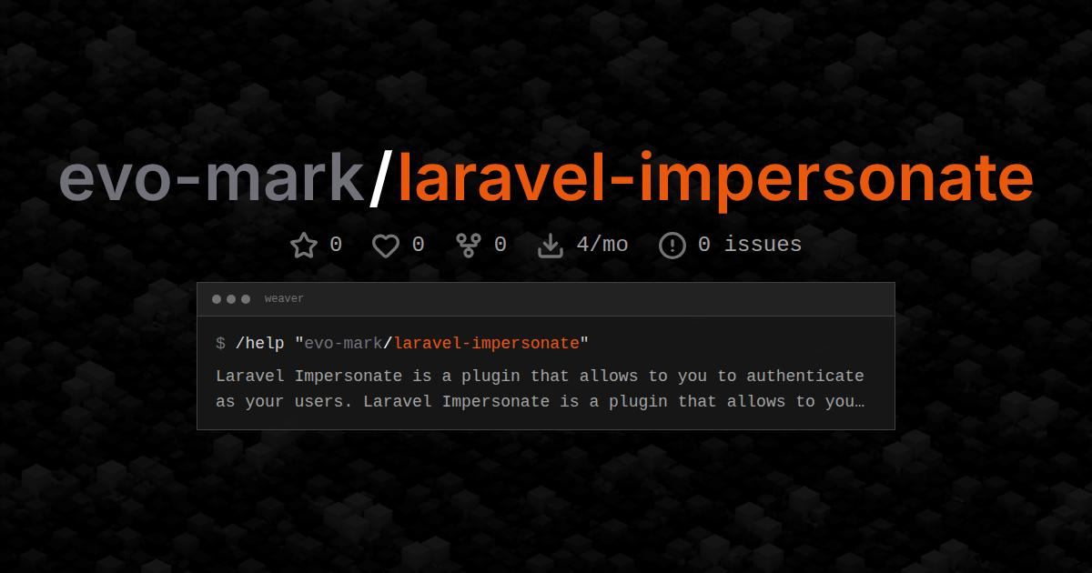 evo-mark/laravel-impersonate