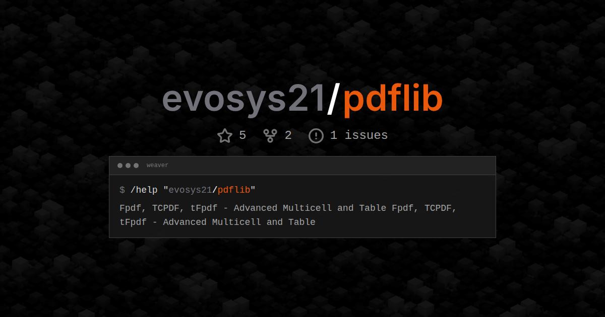 evosys21/pdflib