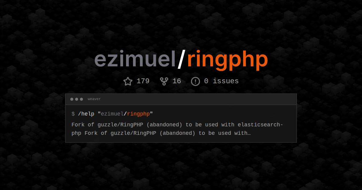 ezimuel/ringphp