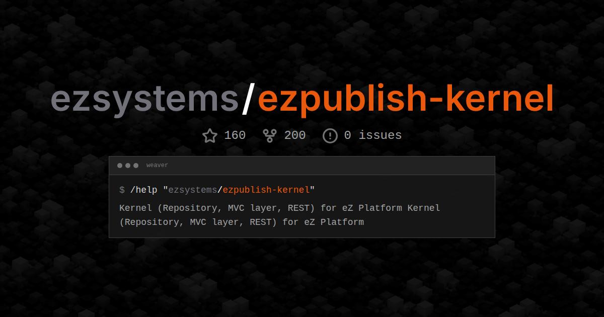 ezsystems/ezpublish-kernel