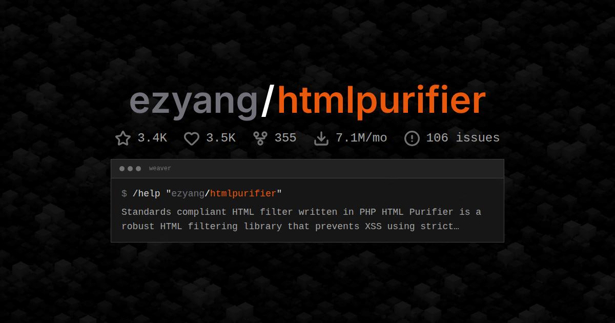 ezyang/htmlpurifier