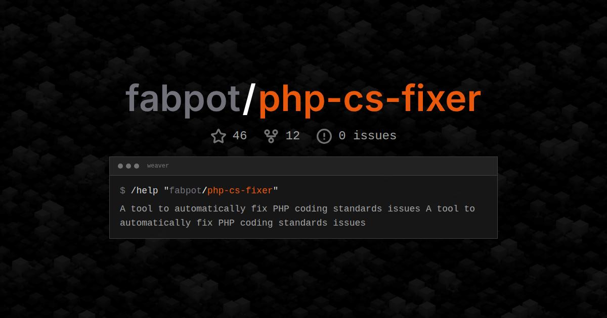 fabpot/php-cs-fixer