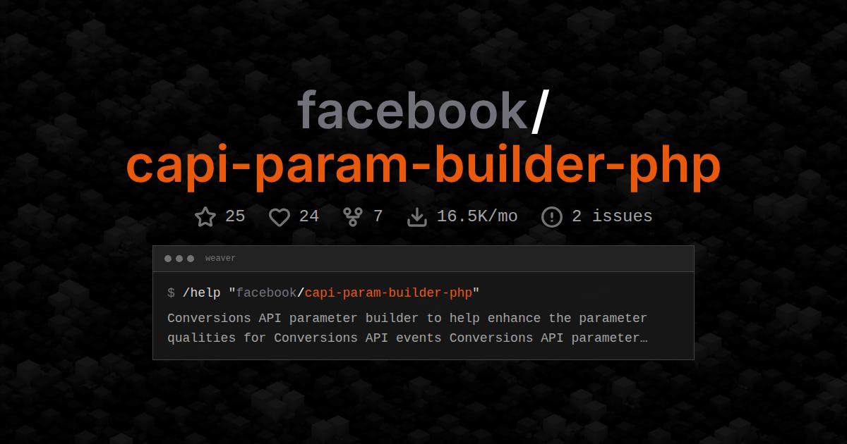 facebook/capi-param-builder-php