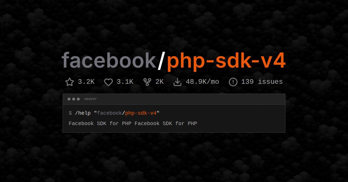 facebook/php-sdk-v4