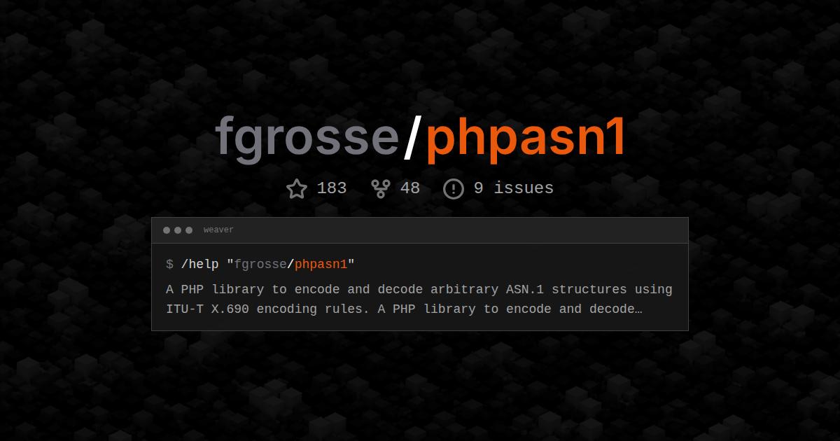 fgrosse/phpasn1