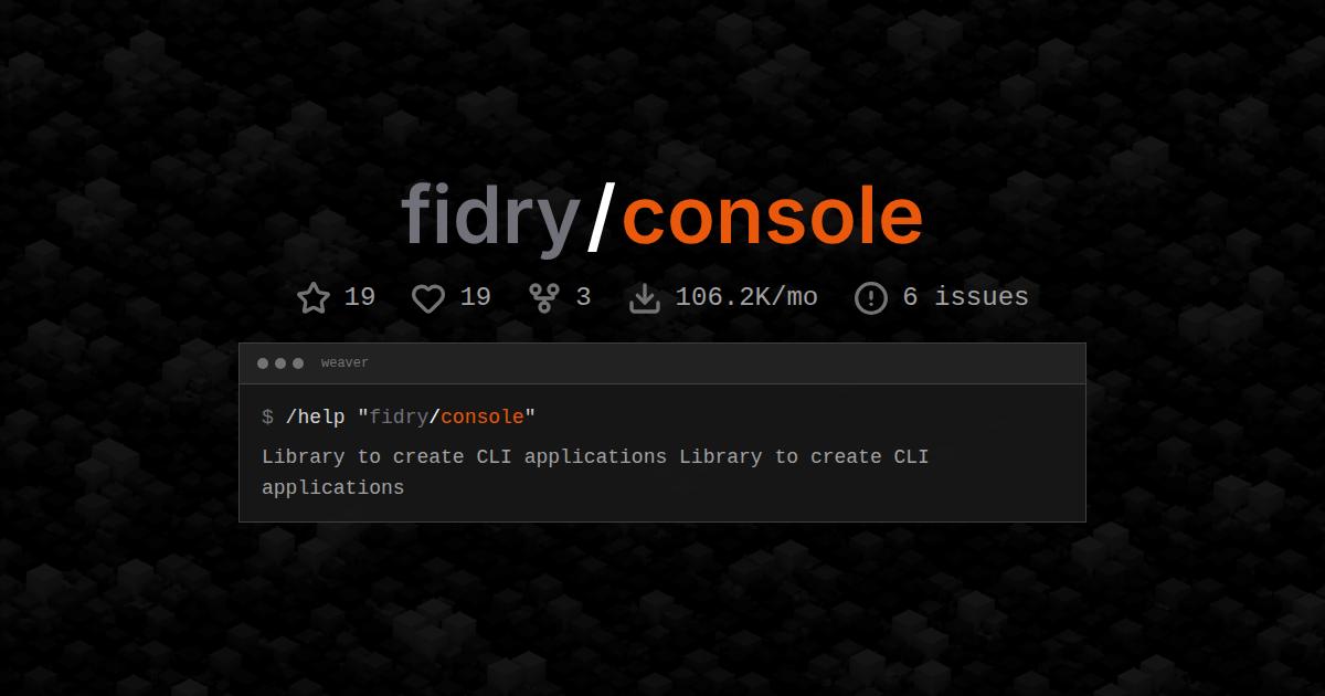 fidry/console