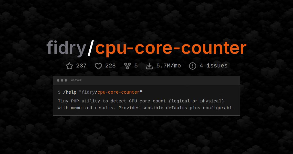 fidry/cpu-core-counter
