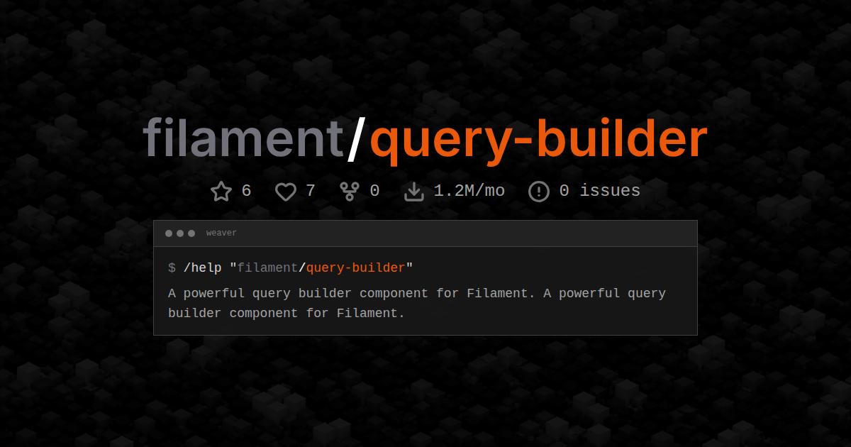 filament/query-builder