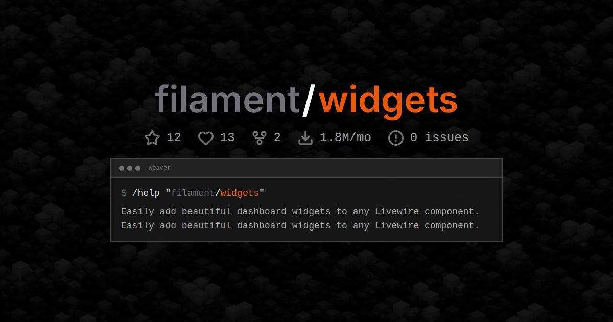 filament/widgets