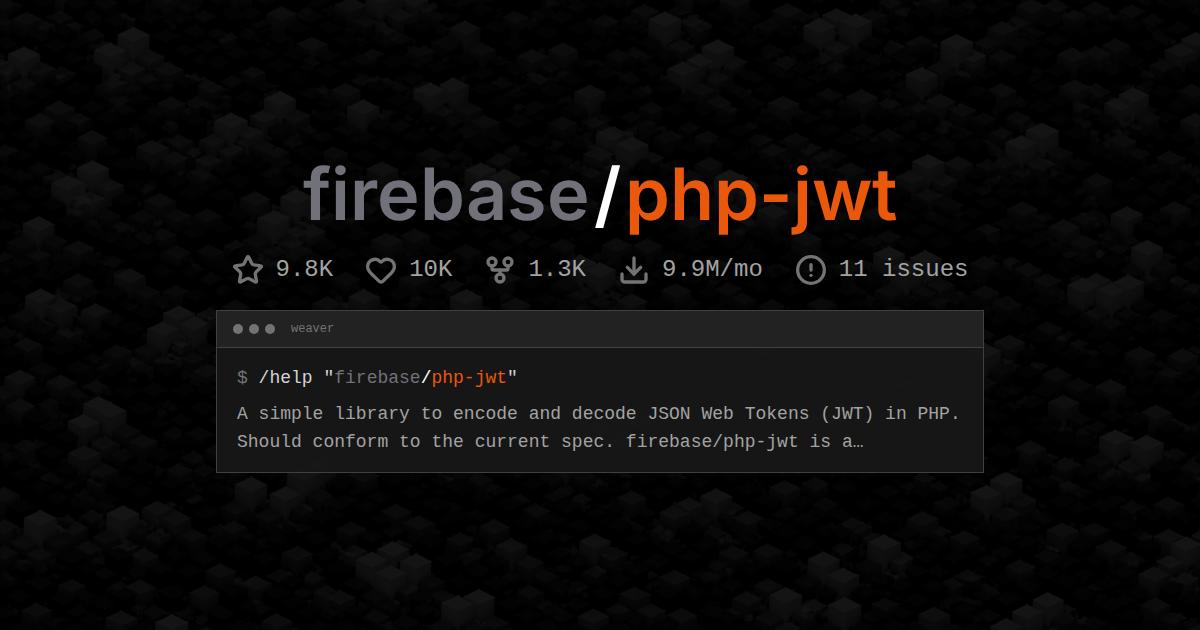 firebase/php-jwt