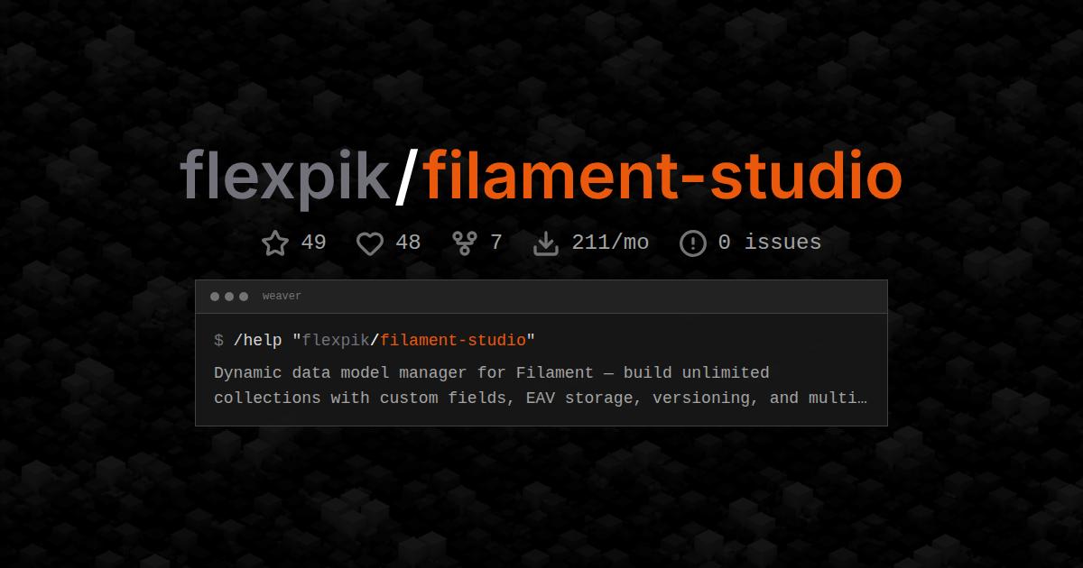 flexpik/filament-studio