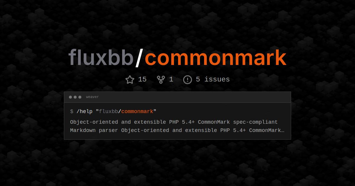 fluxbb/commonmark