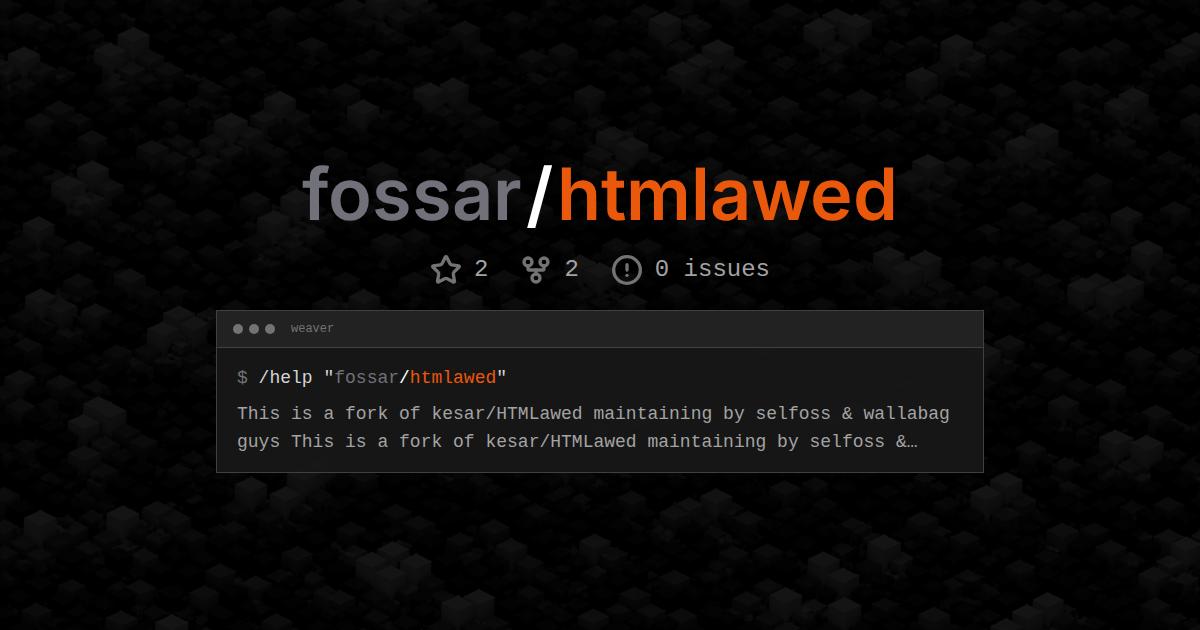 fossar/htmlawed