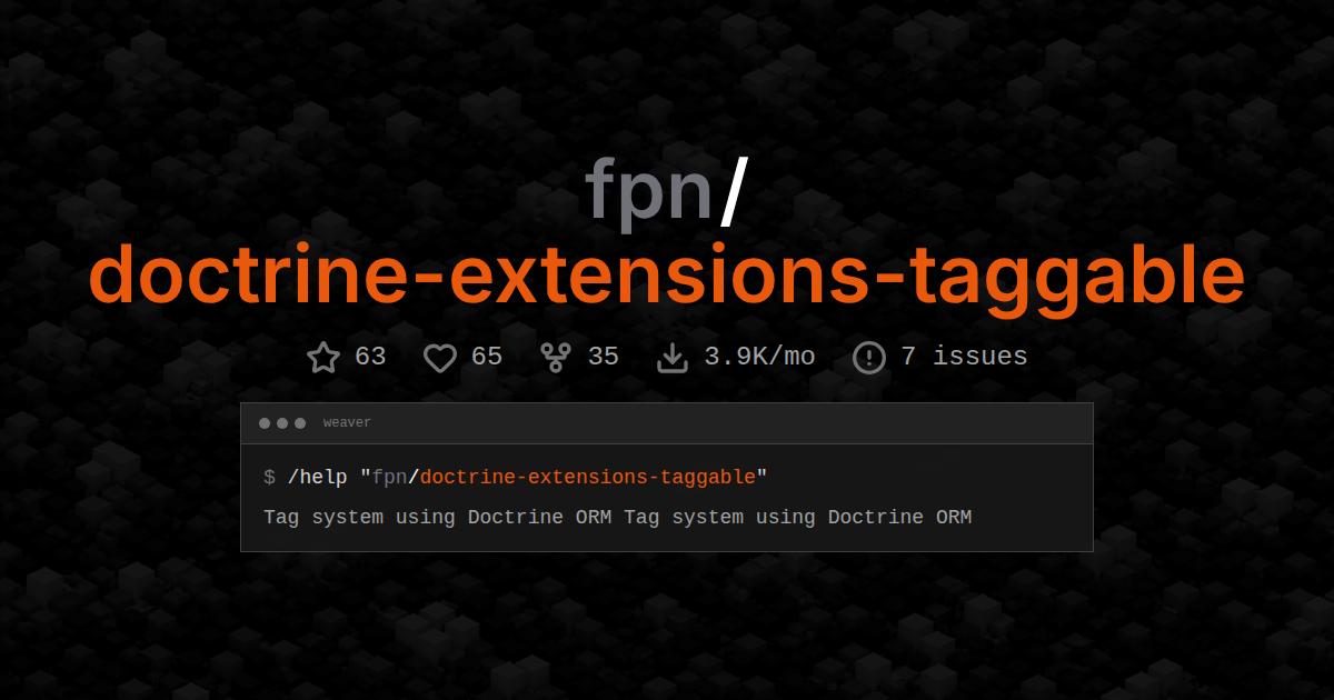 fpn/doctrine-extensions-taggable