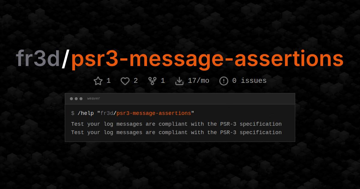 fr3d/psr3-message-assertions