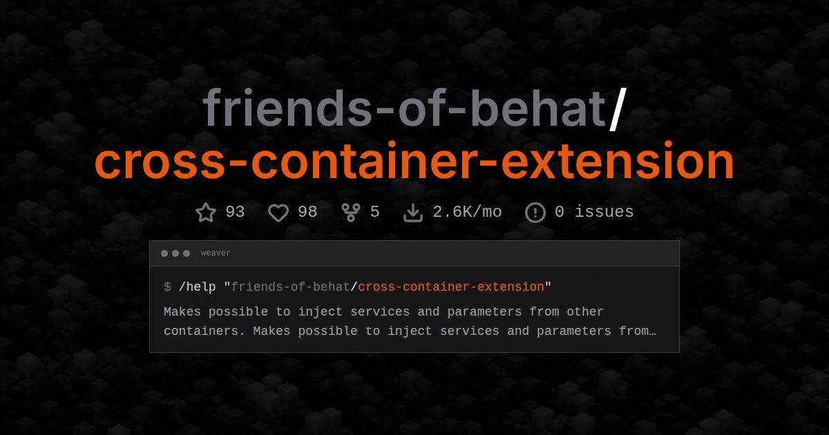 friends-of-behat/cross-container-extension