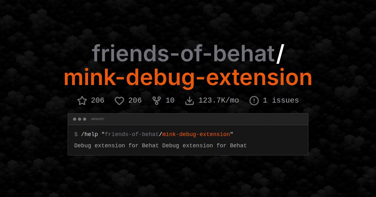 friends-of-behat/mink-debug-extension
