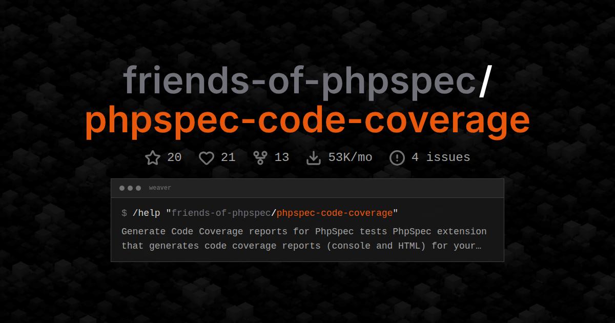friends-of-phpspec/phpspec-code-coverage