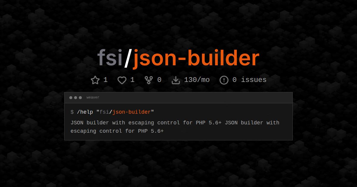 fsi/json-builder