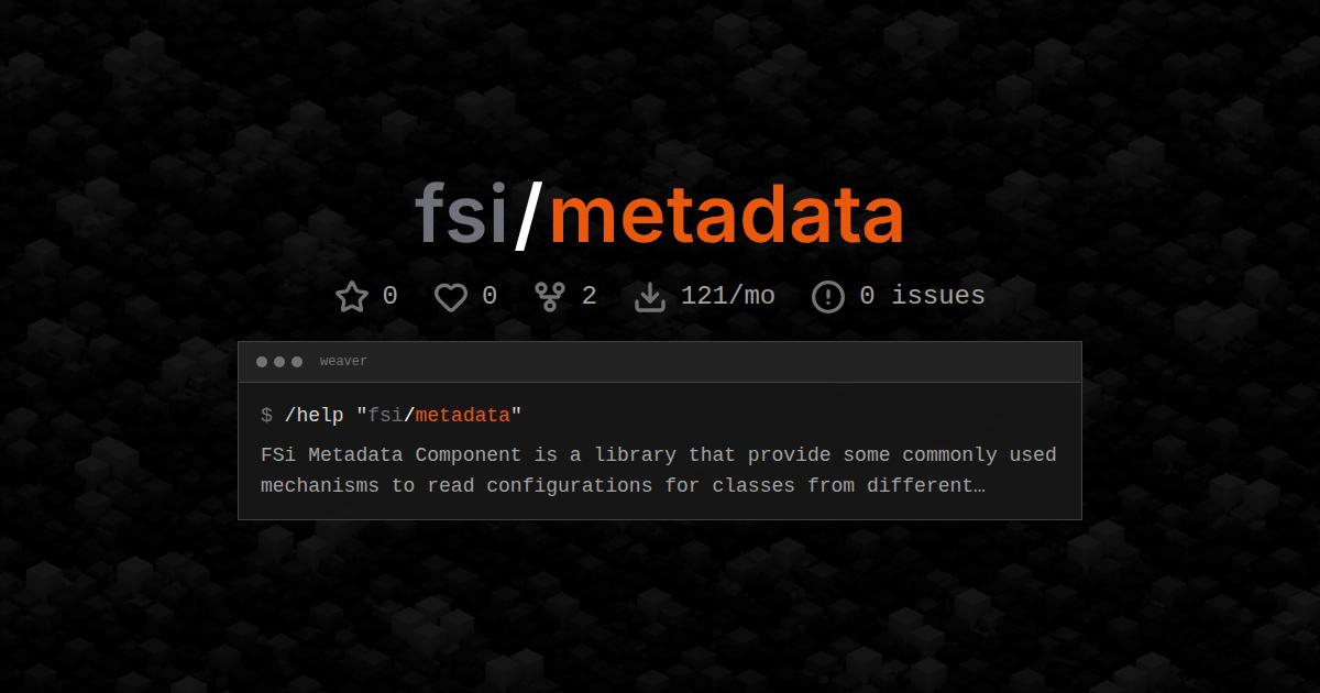 fsi/metadata