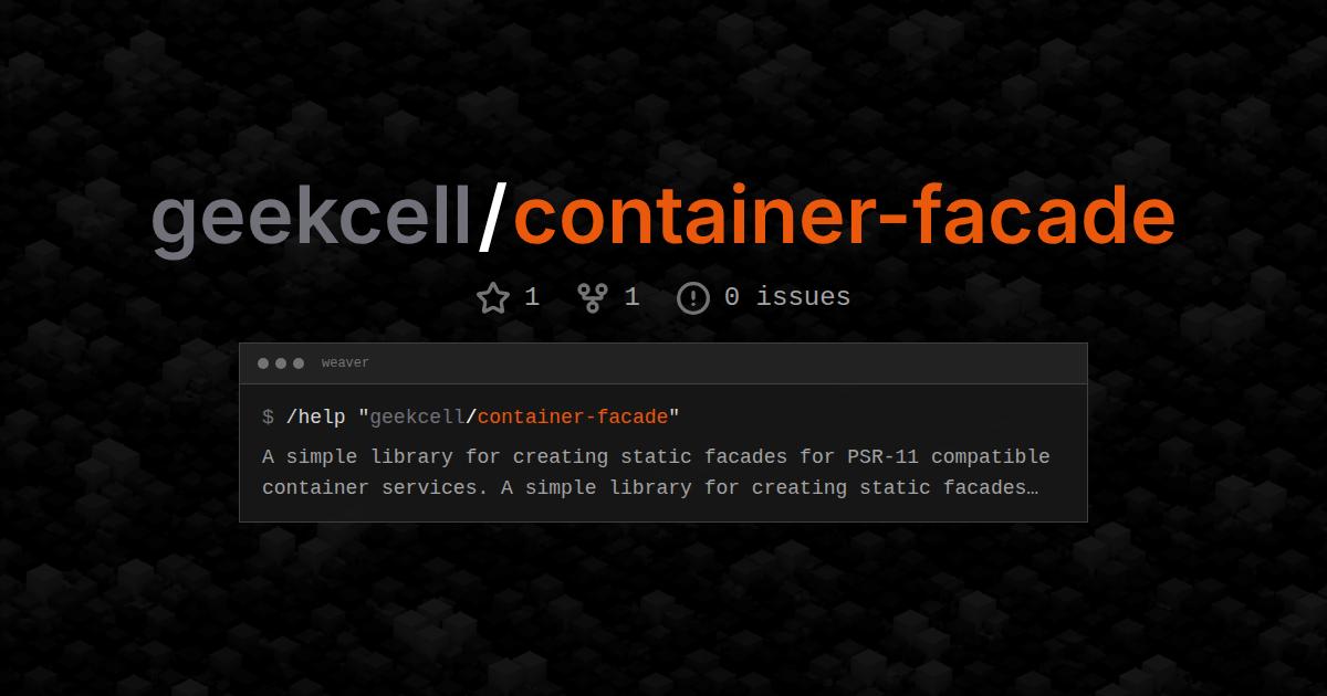 geekcell/container-facade