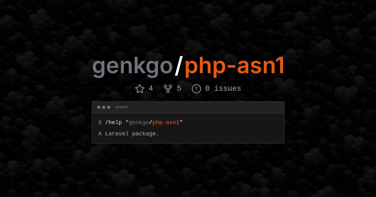 genkgo/php-asn1