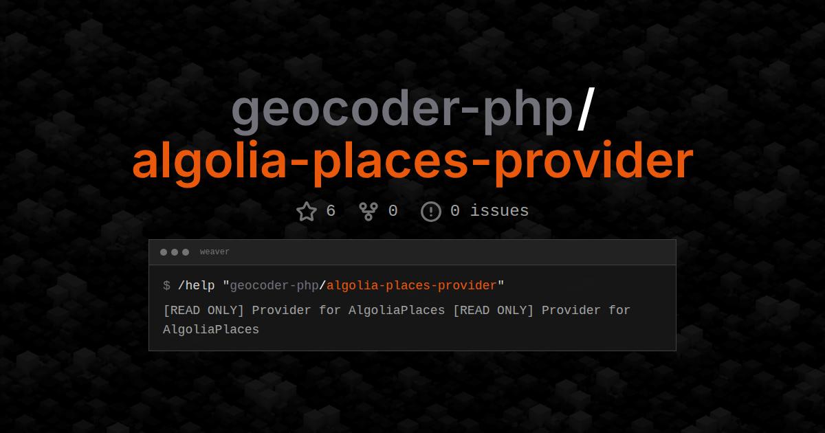 geocoder-php/algolia-places-provider