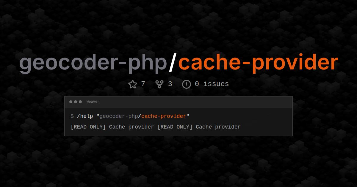 geocoder-php/cache-provider