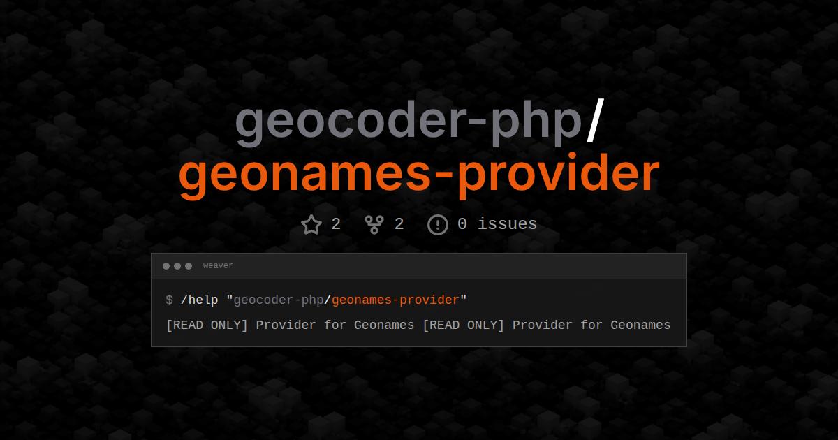 geocoder-php/geonames-provider