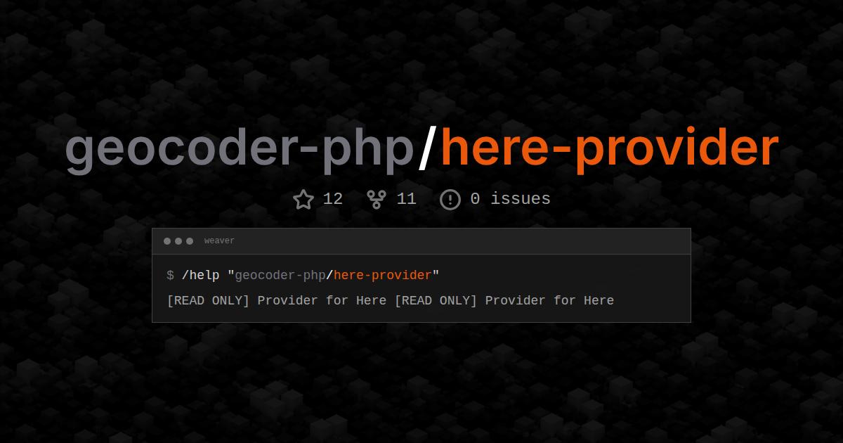 geocoder-php/here-provider