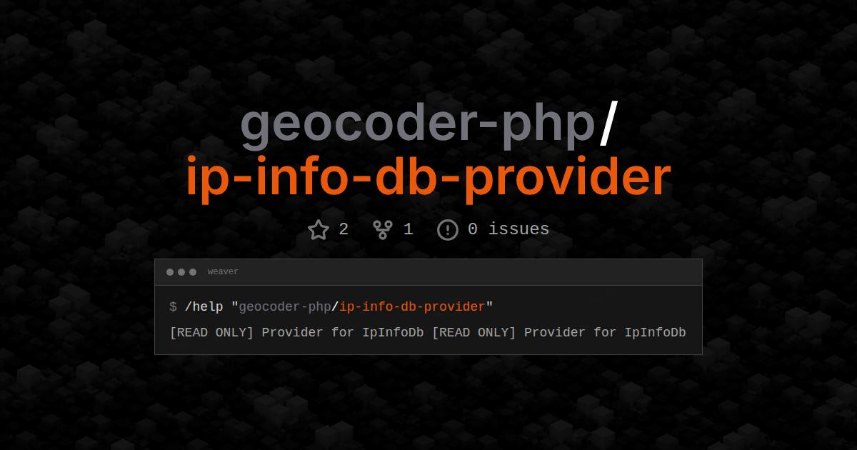 geocoder-php/ip-info-db-provider