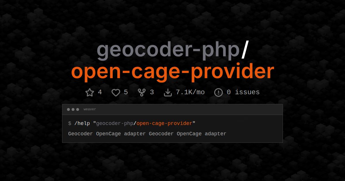 geocoder-php/open-cage-provider