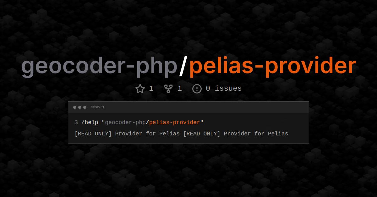 geocoder-php/pelias-provider