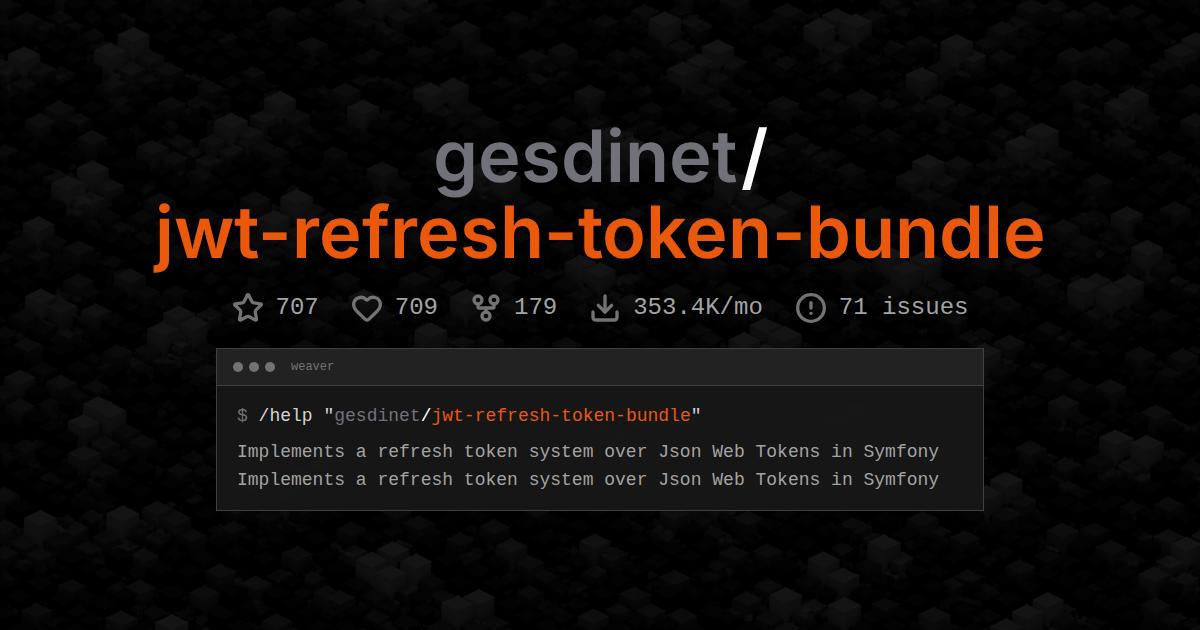 gesdinet/jwt-refresh-token-bundle