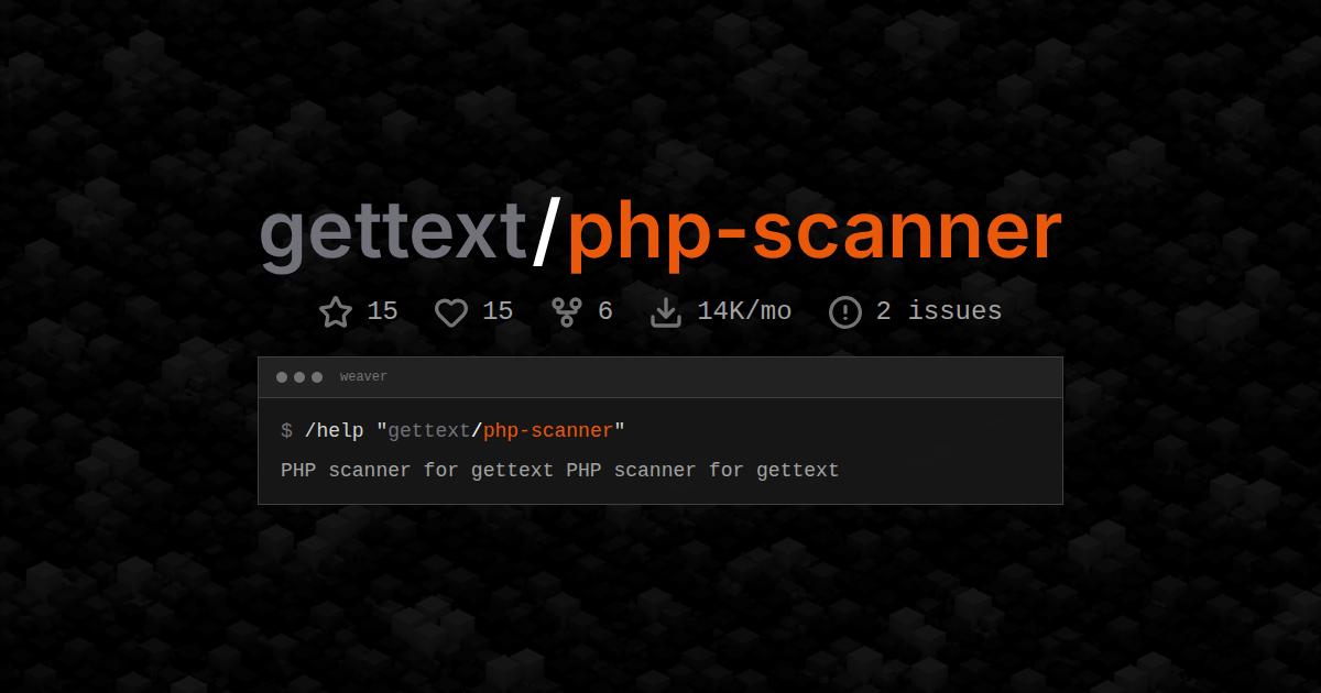 gettext/php-scanner