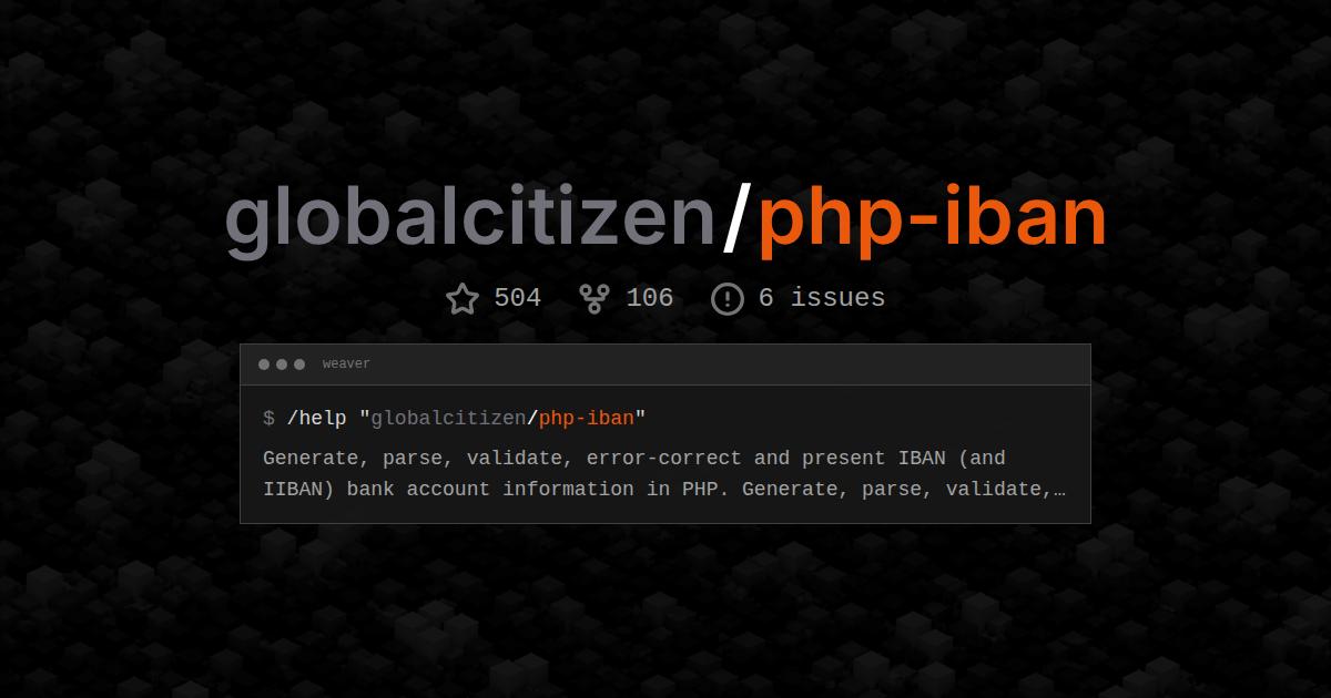 globalcitizen/php-iban