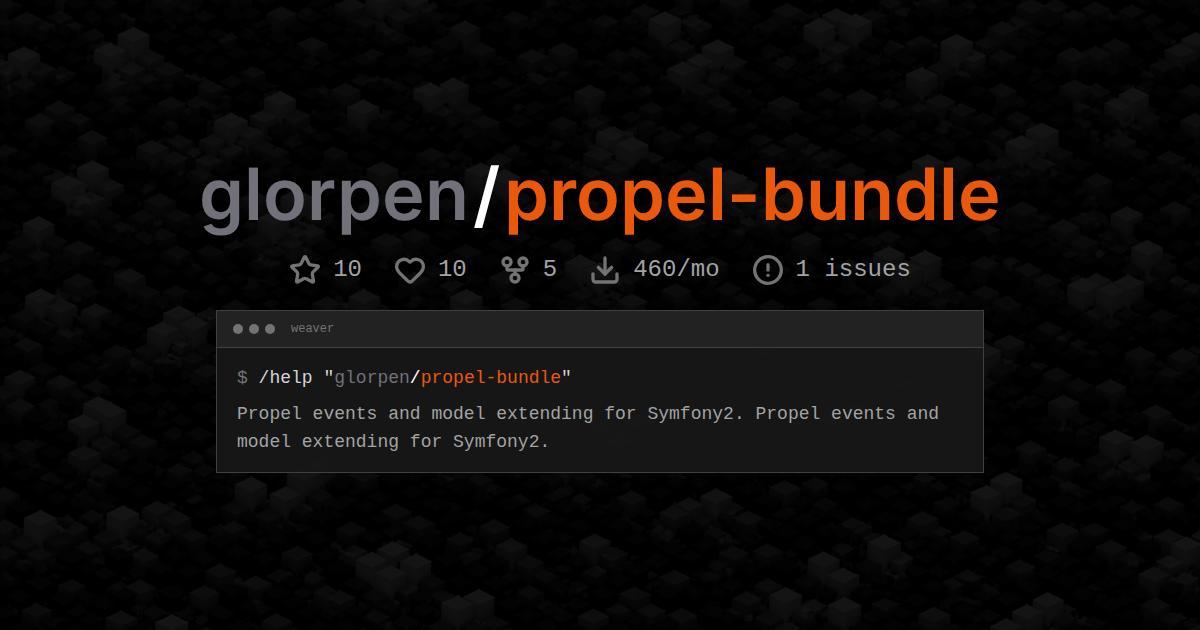 glorpen/propel-bundle