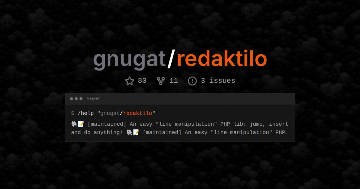 gnugat/redaktilo